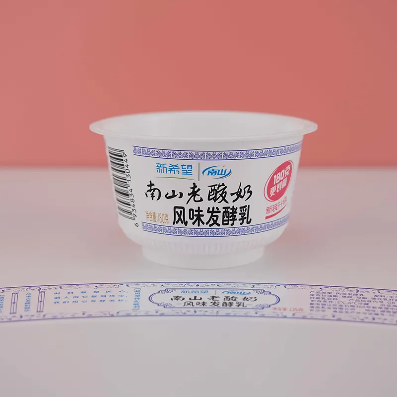 Cawan Yogurt PP Label IML dengan Pengacuan Suntikan